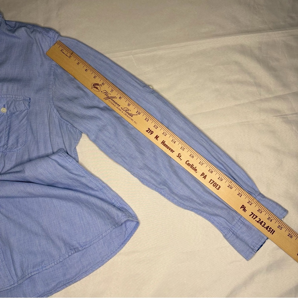 Paper Denim & Cloth Blue Oxford Button Down Shirt XL Classic Preppy Dadcore - Picture 8 of 13
